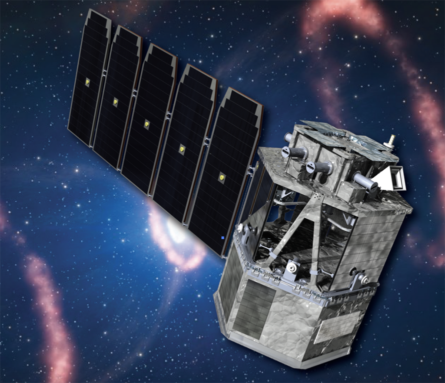 Artist’s rendering of the COSI-SMEX satellite.