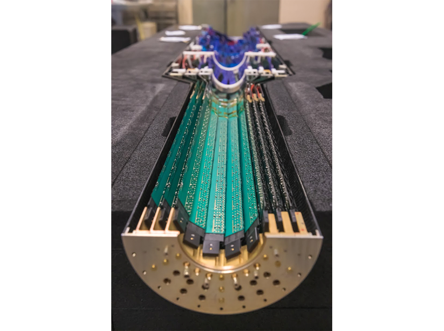 Section of a tracking detector.