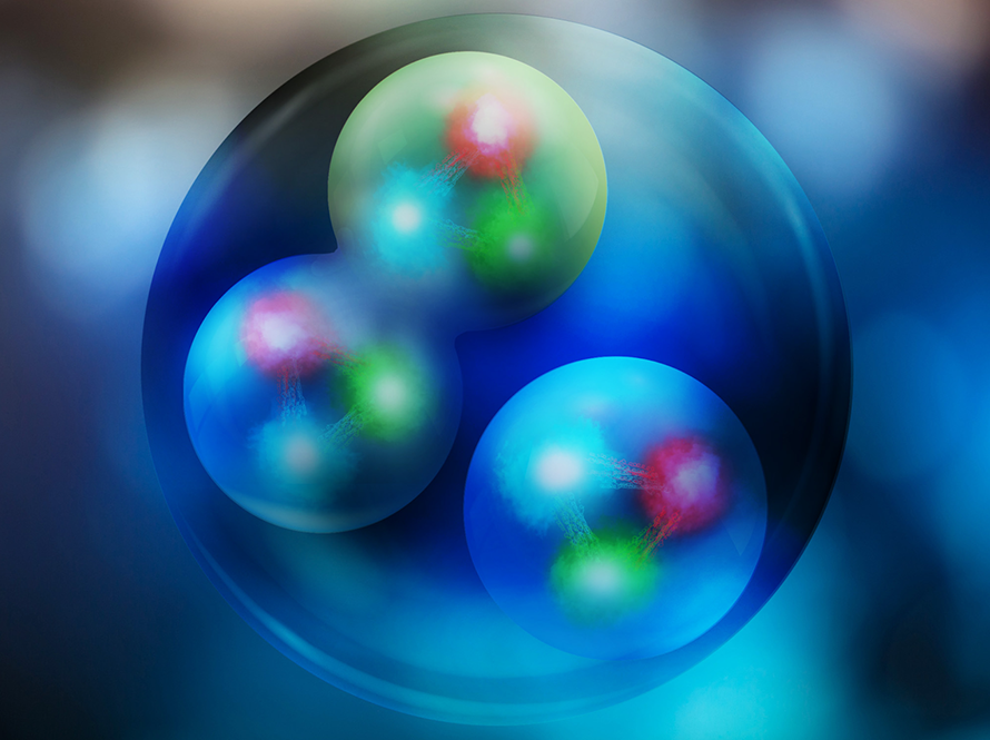An artist's rendering of the contents of a neutrino.