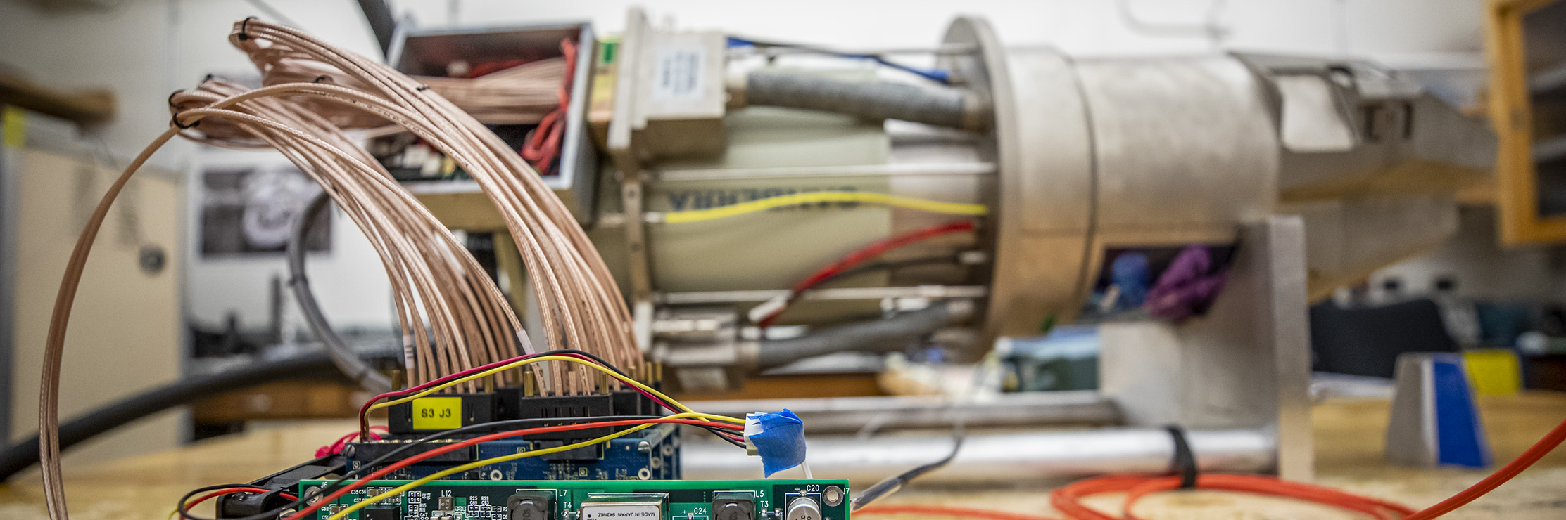 Part of a new high-resolution gamma-ray detector system.