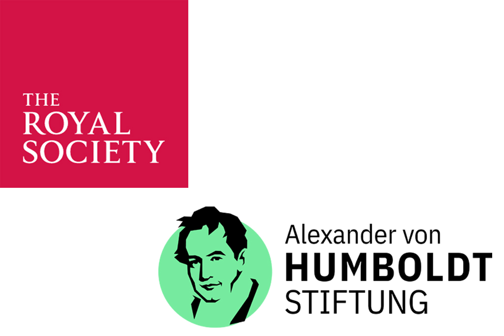 Logos of the Royal Society and Humboldt Foundation