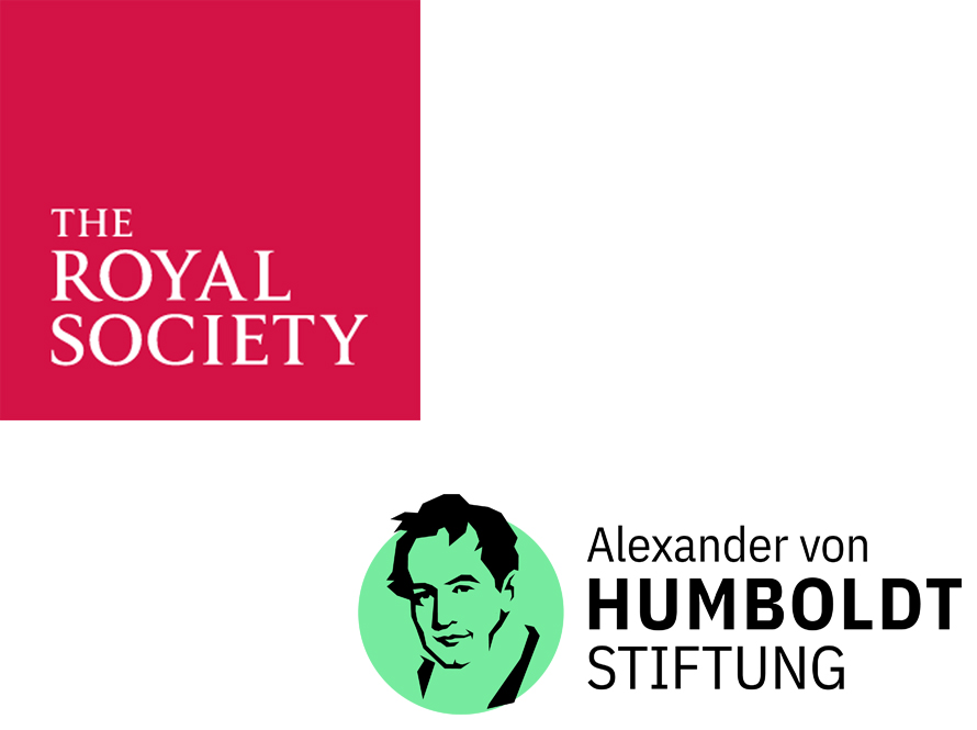 Logos of the Royal Society and Humboldt Foundation